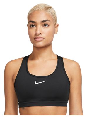 Nike Swoosh Medium Support Bra Schwarz