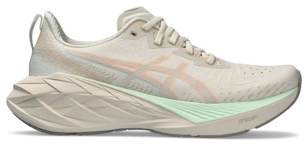 Chaussures de Running Femme Asics Novablast 4 Beige Vert