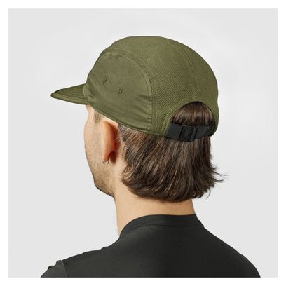 GripGrab 5 Panel Olive Cap