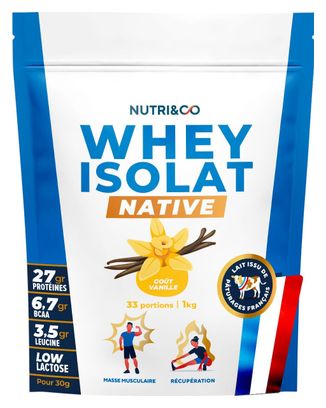 Protéines Whey Isolate Native Vanille