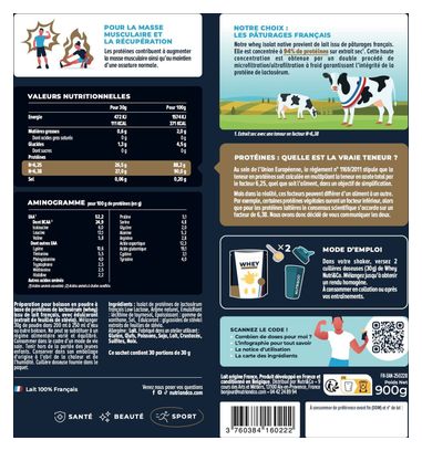 Protéines Whey Isolate Native Vanille