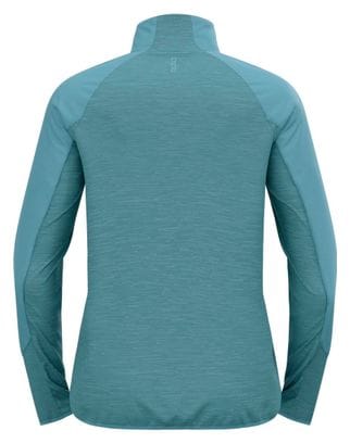 Veste Manches Longues Odlo Run Easy Warm Bleu Homme