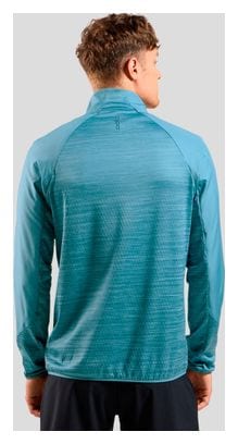 Veste Manches Longues Odlo Run Easy Warm Bleu Homme