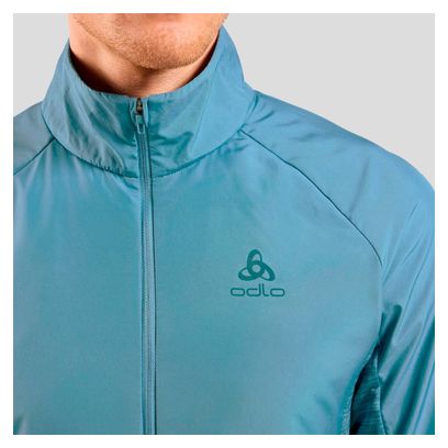 Veste Manches Longues Odlo Run Easy Warm Bleu Homme