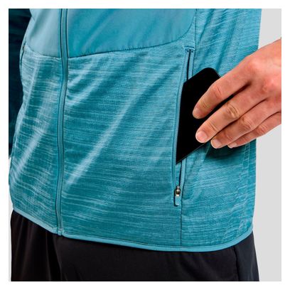 Veste Manches Longues Odlo Run Easy Warm Bleu Homme