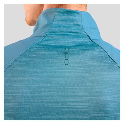 Veste Manches Longues Odlo Run Easy Warm Bleu Homme