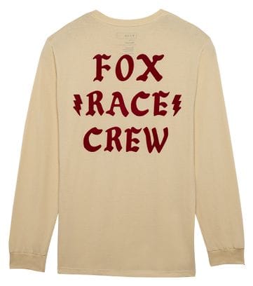 Camiseta de manga larga Fox Race Crew Beige