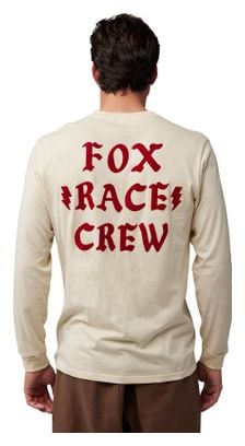 Camiseta de manga larga Fox Race Crew Beige