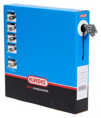 Elvedes Kit of 100 Gear Cable 2250mm 1x19 fils Stainless Slick Ø1,1mm with Head N4x4