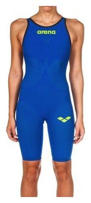 ARENA Powerskin Carbon Air² 2 Femme - Electric Blue  - Dos Ouvert -  Combinaison Natation