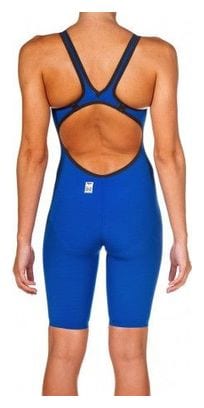 ARENA Powerskin Carbon Air² 2 Femme - Electric Blue  - Dos Ouvert -  Combinaison Natation