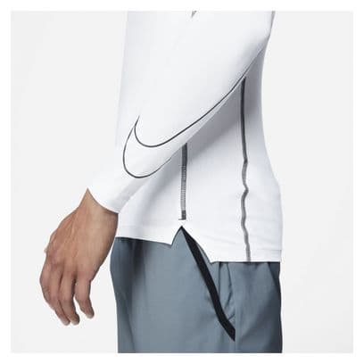 Maillot manches longues de compression Nike Pro Dri-Fit Blanc