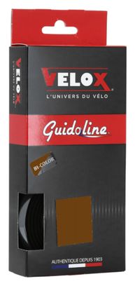 Ruban de guidon Velox maxi cork bicolor noir-marron