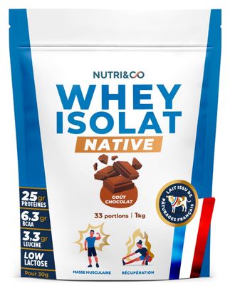 Protéines Whey Isolate Native Chocolat