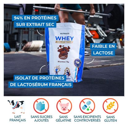 Protéines Whey Isolate Native Chocolat