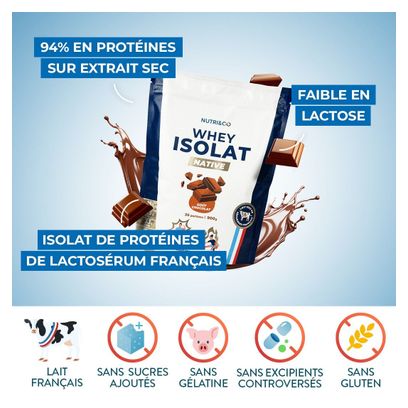 Protéines Whey Isolate Native Chocolat