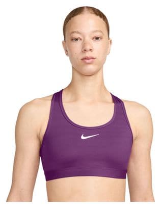 Sujetador Nike Swoosh Soporte Medio Morado Mujer