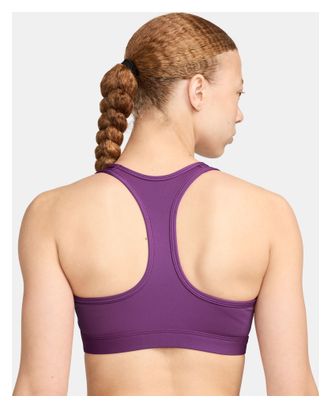 Sujetador Nike Swoosh Soporte Medio Morado Mujer