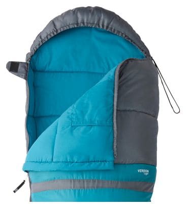 Sac de Couchage Loisir Verdon Lite Gris et bleu Droit