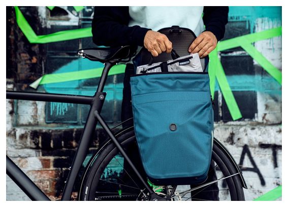 Ortlieb Velo-Shopper 18L Bolsa Bicicleta Azul Petróleo