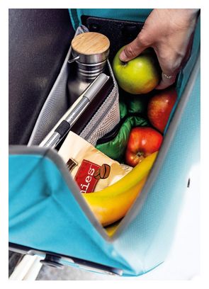 Ortlieb Velo-Shopper 18L Bolsa Bicicleta Azul Petróleo