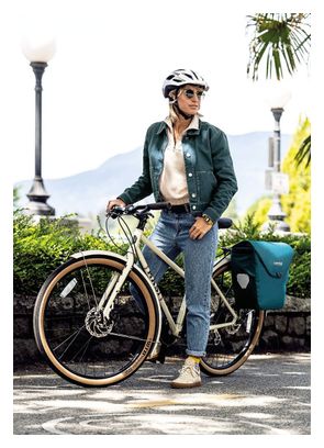 Ortlieb Velo-Shopper 18L Bolsa Bicicleta Azul Petróleo