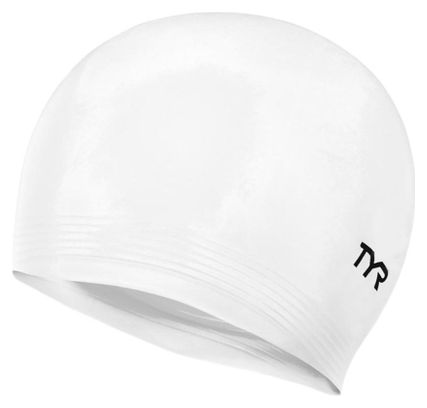 TYR Latex Swim Cap WHITE ALL
