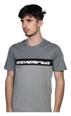 T-SHIRT STAYSTRONG CUT OFF GREY/BLACK