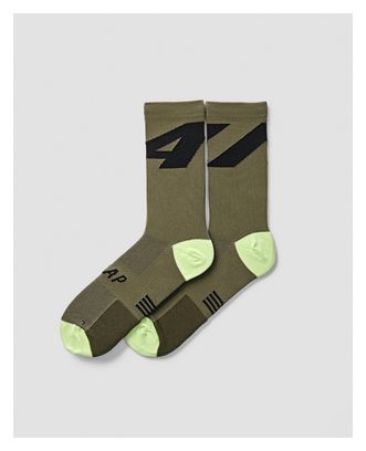Pair of MAAP Evolve Olive Green socks