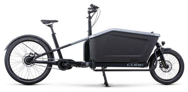 Vélo Cargo Électrique Cube Cargo Hybrid 500 Enviolo Cargo 500 Wh 20/27.5'' Gris Flash