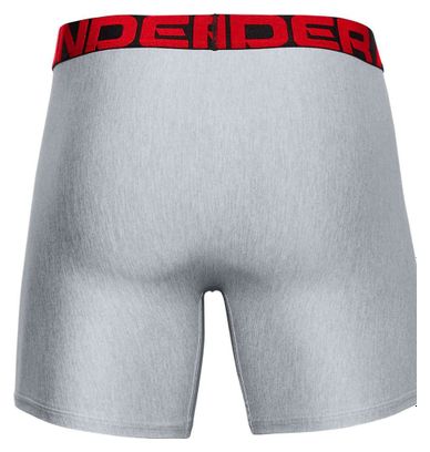 Under Armour Tech 15cm Boxerjock (Set van 2) Grijs