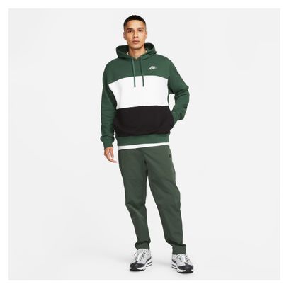 Sweat à Capuche Nike Club+ Color Block Vert