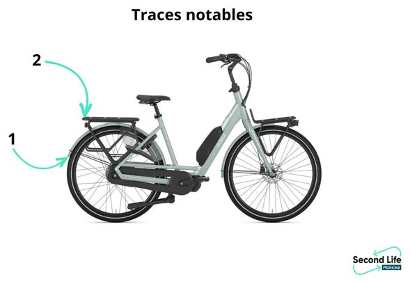 Refurbished Produkt - Gazelle Bloom C380 HMS Citybike Nabe Enviolo 418 Wh 700 mm Olivgrün 2023