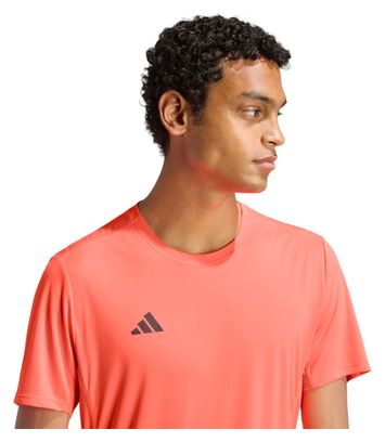 Men's adidas Adizero Essentials Red Running T-Shirt