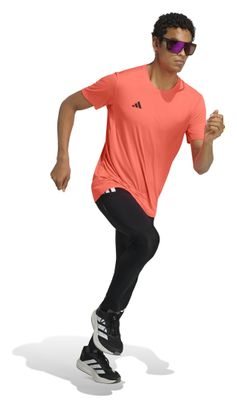 Men's adidas Adizero Essentials Red Running T-Shirt