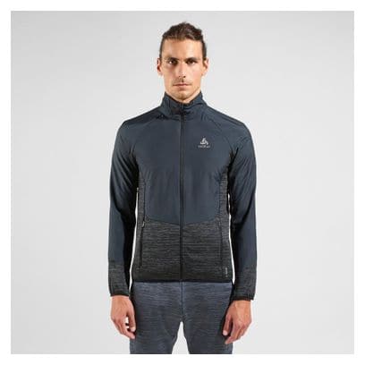 Odlo Run Easy WARM HYBRID hardloopjas voor dames, blue wing teal - polynya