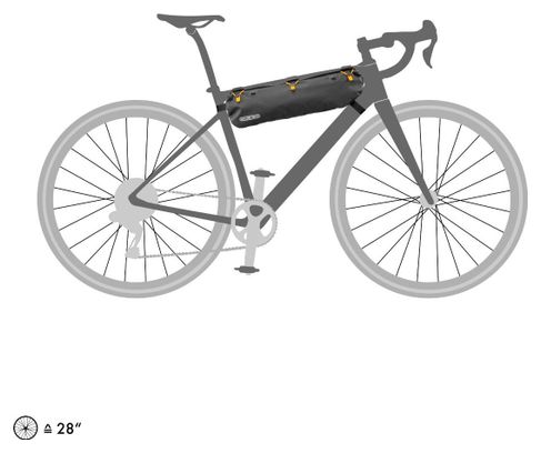 Ortlieb Frame-Pack RC Toptube 4L Zwart