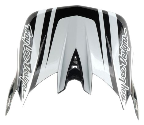 Casco integral Troy Lee Designs D4 de poliacrilito con MIPS, modelo «The Line», gris/blanco
