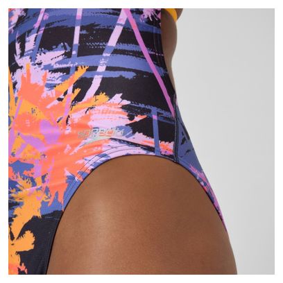Speedo Eco+ Allov Dig Lattice Tie-Back Costume da bagno donna Multicolore