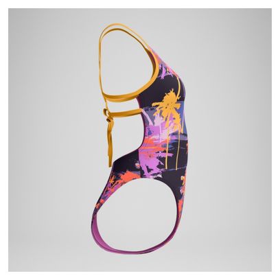 Speedo Eco+ Allov Dig Lattice Tie-Back Costume da bagno donna Multicolore