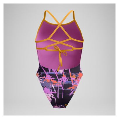 Speedo Eco+ Allov Dig Lattice Tie-Back Costume da bagno donna Multicolore
