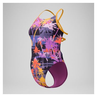 Speedo Eco+ Allov Dig Lattice Tie-Back Costume da bagno donna Multicolore