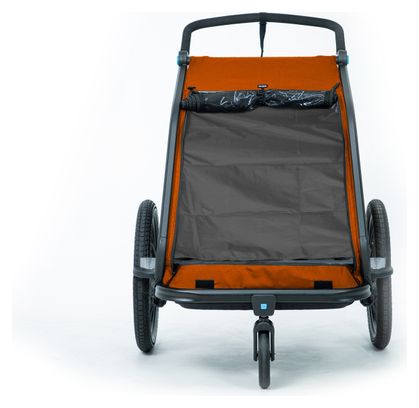Cube Double CMPT Kids Trailer Orange Grey