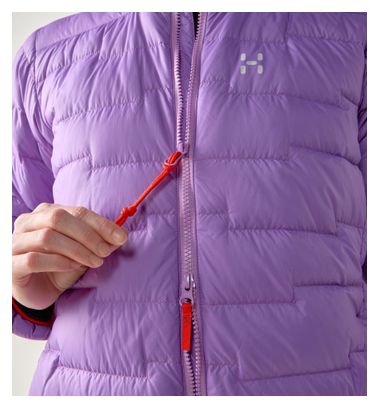 Haglöfs Roc Flash Down Dames Jas met kap Violet