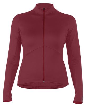 Mavic Sequence Thermo Women&#39;s Long Sleeve Jersey Bordeau