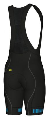 Alé Strada Bib Shorts Zwart/Cyaan