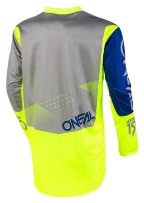 O&#39;Neal Element Factor Long Sleeve Jersey Gray / Blue / Neon Yellow