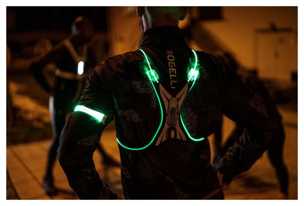 Gilet De Securite Haute Visibilite Rogelli Spider Led Vest - Unisexe