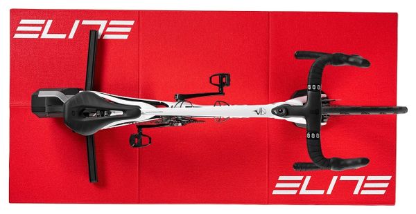Esterilla de entrenamiento Elite Training Mat plegable, roja/blanca