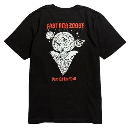Camiseta de manga corta para niños Vans Fast and Loose Negra